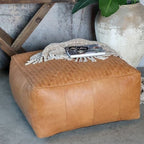 Lounge Pouffe in Leather