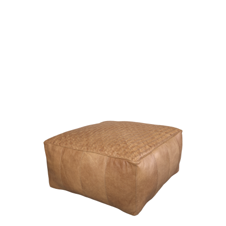 Lounge Pouffe in Leather