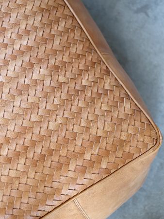 Lounge Pouffe in Leather