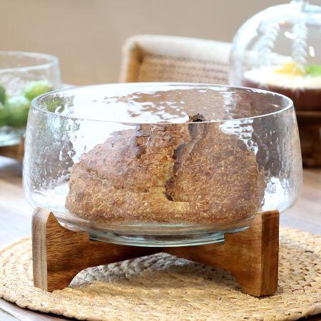 Tray With Wooden Base