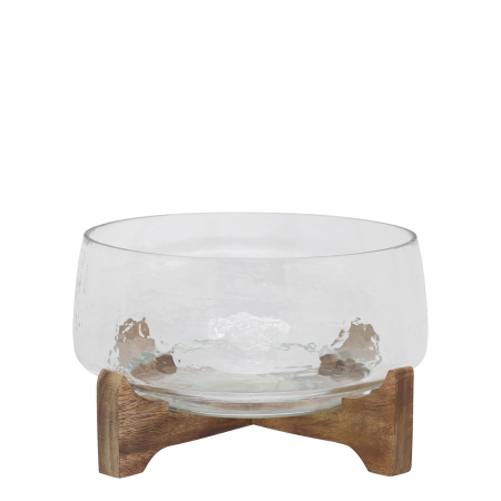 Tray With Wooden Base