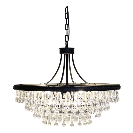 Versailles Chandelier With Dropshaped Glass Prisms