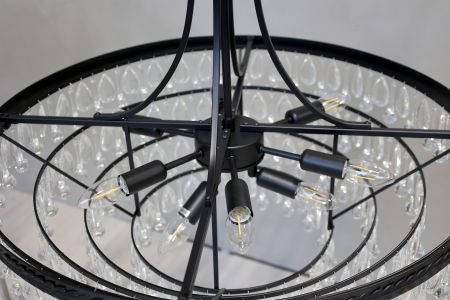 Versailles Chandelier With Dropshaped Glass Prisms