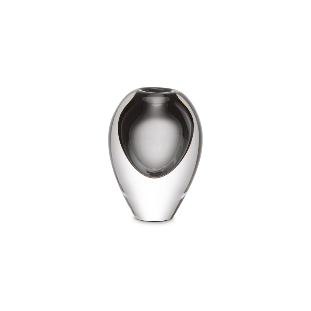 Glass Vase Smoke Gray